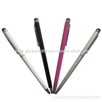2-in-1 Touch Pen for iPhone/iPad, with Touch and Writing, Made of Aluminum
